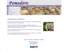 Tablet Screenshot of pomodoronyc.com